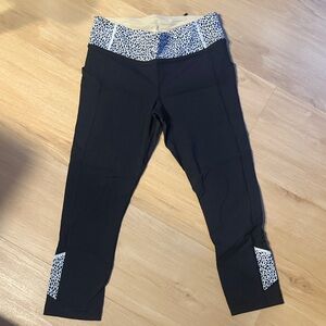lululemon athletica Black and White Patterned Leggings